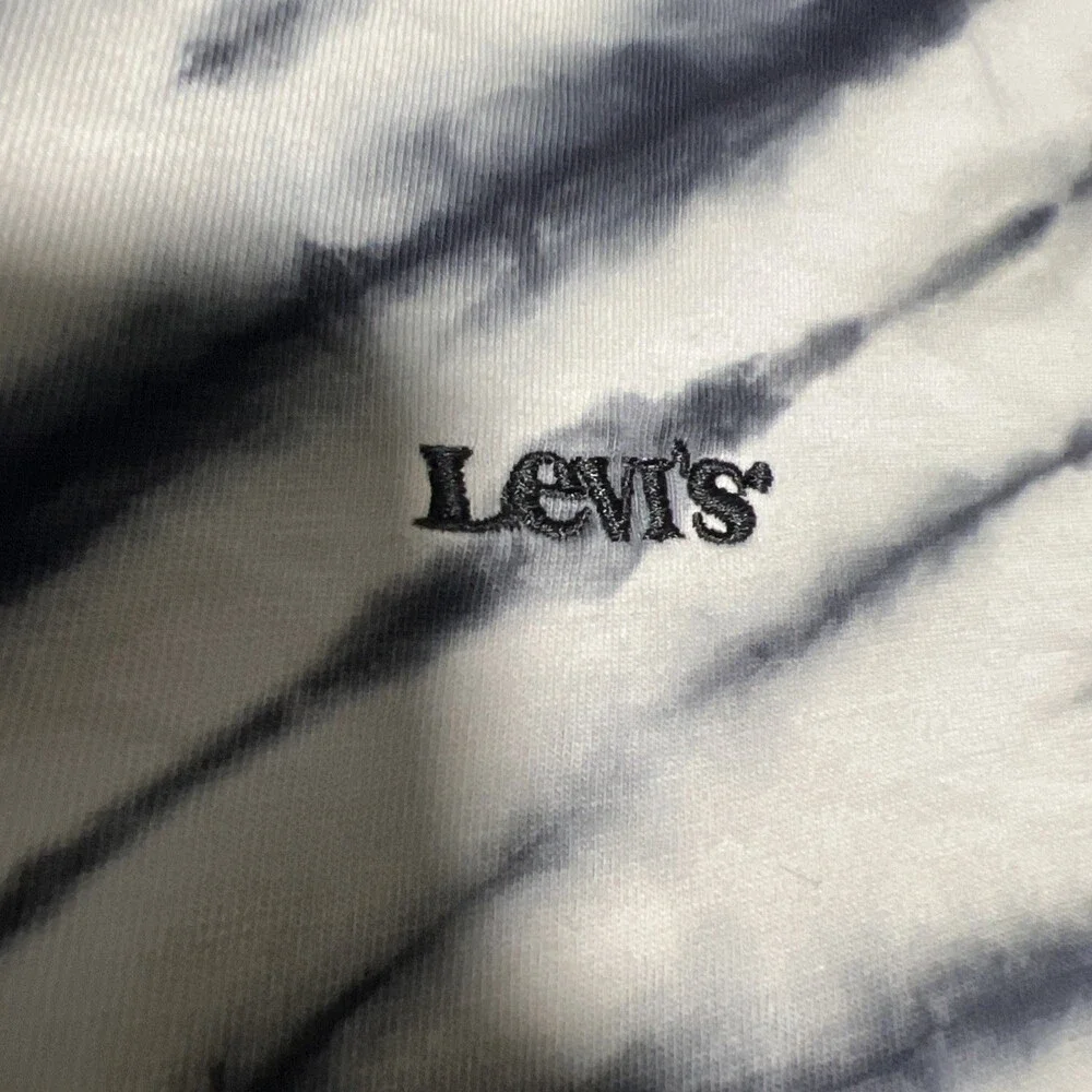 Large Men’s Levi’s Tie-Dye T-Shirt Black-And-White